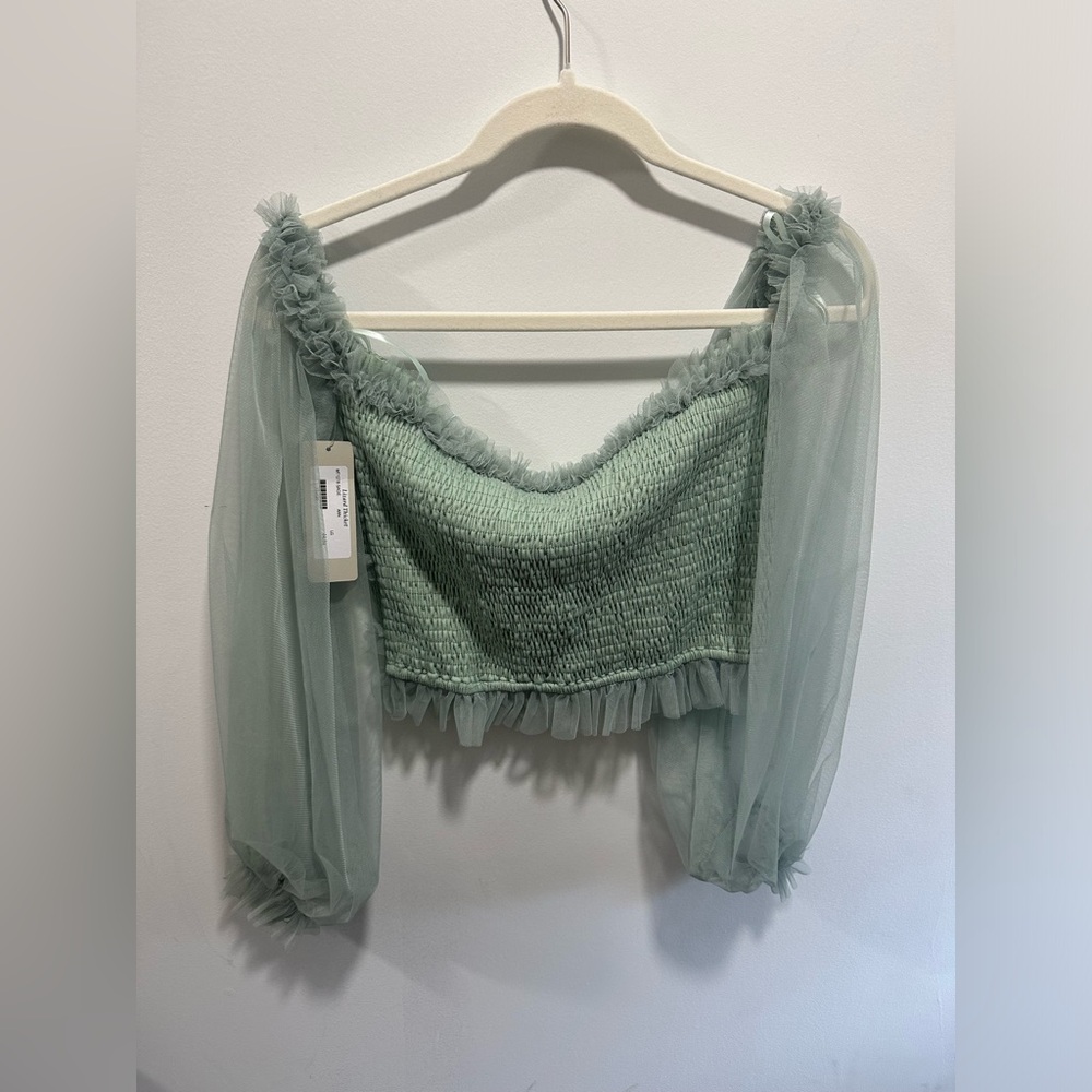 Anna Grace Sage Top